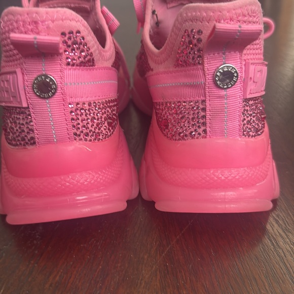 Steve Madden Pink SM NY 90 active fun fab embellished with bling!! - Picture 4 of 13